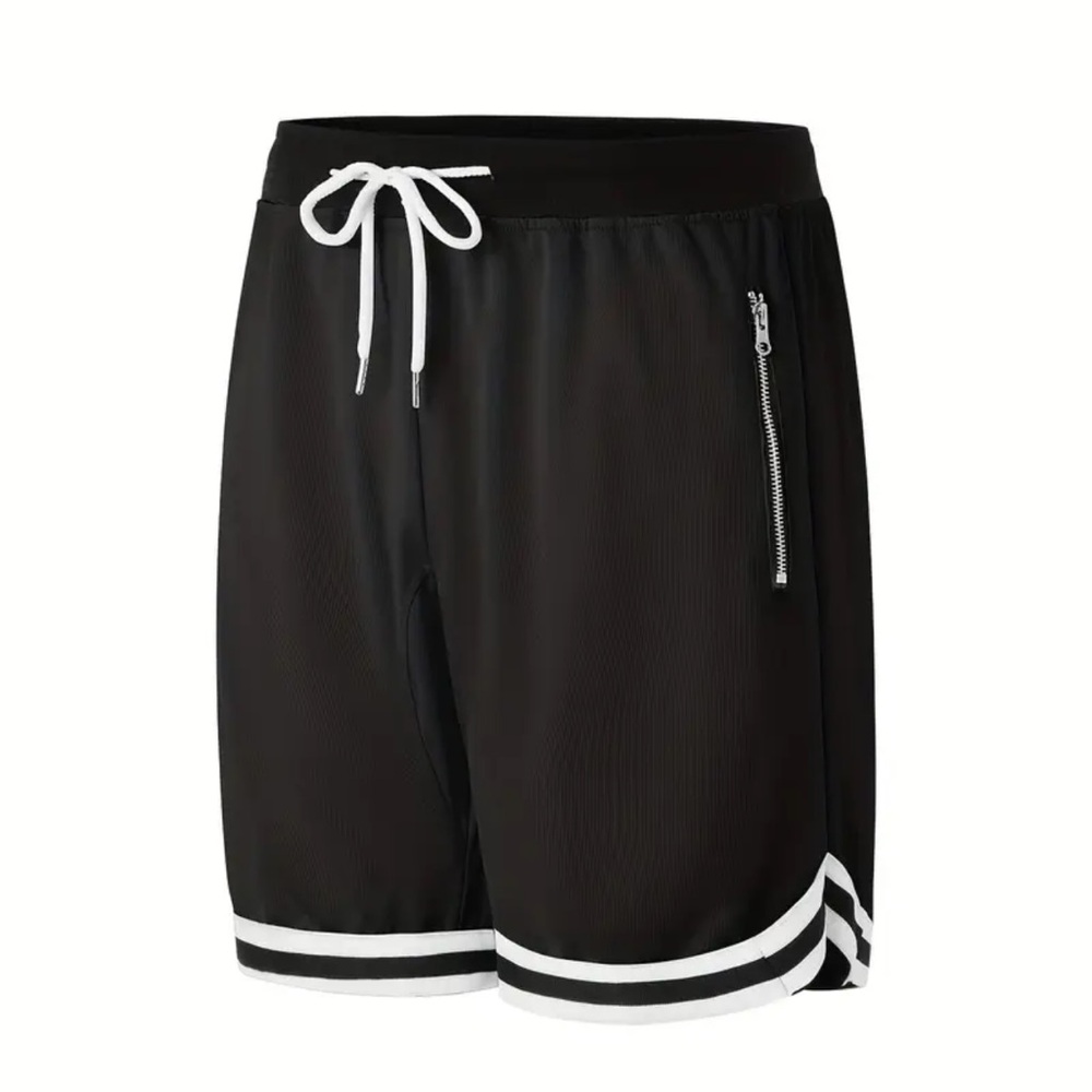 Black Men's Athletic Shorts
